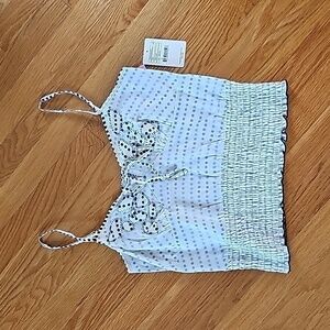 NWT Vintage Free People Polka Dot Tank Top - Size Small (2007)